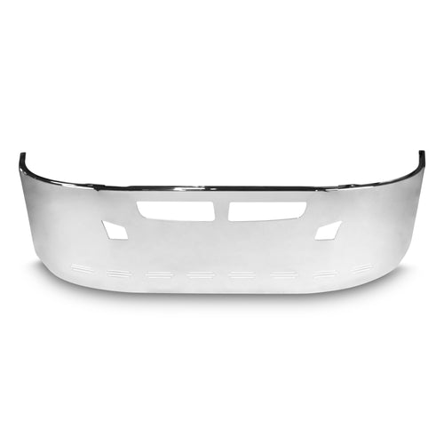 22” Chrome Bumper (Kenworth T660 2007-2016) W/ Wrap Around, Air Vent, Tow & 10 Hidden Light Holes