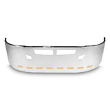 22” Chrome Bumper (Kenworth T660 2007-2016) W/ Wrap Around, Air Vent, Tow & 10 Hidden Light Holes