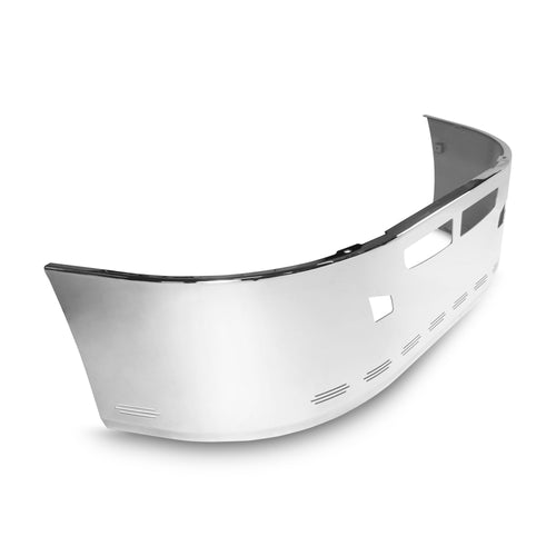 22” Chrome Bumper (Kenworth T660 2007-2016) W/ Wrap Around, Air Vent, Tow & 10 Hidden Light Holes