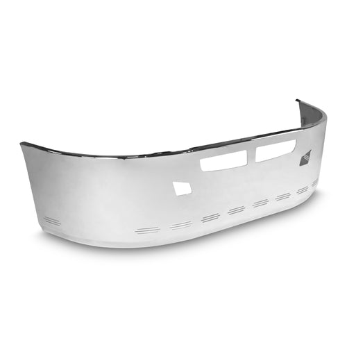 22” Chrome Bumper (Kenworth T660 2007-2016) W/ Wrap Around, Air Vent, Tow & 10 Hidden Light Holes