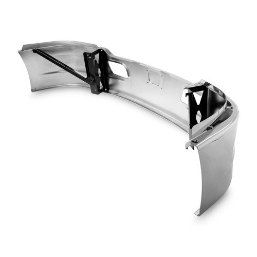 15"-18" Bumper Chrome With Tapered Ends And Tow Hook Holes Fits Kenworth T680 2013-2021