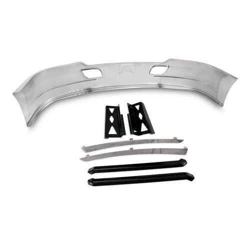 15"-18" Bumper Chrome With Tapered Ends And Tow Hook Holes Fits Kenworth T680 2013-2021