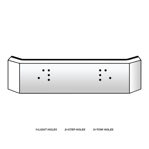 11” Chrome Bumper (Mack RD 688, Granite & CV 713 1994+)