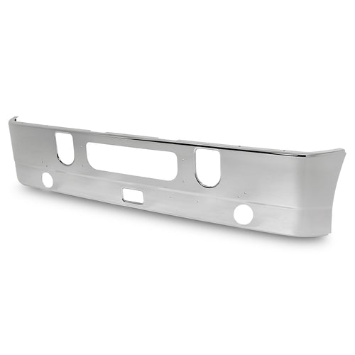 Chrome Bumper (Mack Pinnacle 2008+) W/ Forward Axle Only & Fog Lights Holes