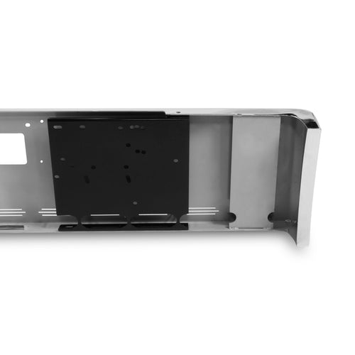 20” Chrome Bumper (Peterbilt 378 & 379) W/ American Eagle, Rolled End, Tow & 11 Hidden Lights Hole