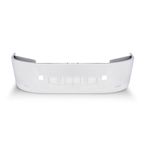 20” Bumper ( Peterbilt 386 ) W/ Wrap Around 3” Aero / Grille, No Fog Light, Brackets & 9 Hidden Light Holes