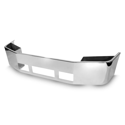 18” Chrome Bumper (Peterbilt 387 2002 & Newer) W/ Set Back Axle, Step & Tow Holes