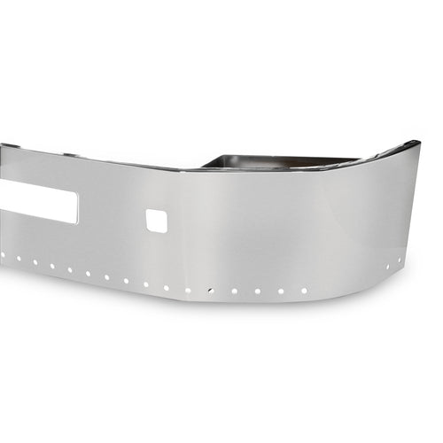 20” Chrome Bumper ( Peterbilt 386 All Years) Set Back Axle with 3/4” (29) Light Holes, Step & Tow Holes