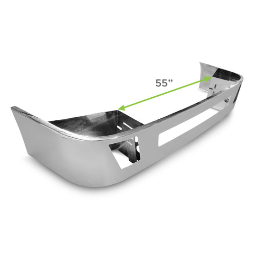 18” Bumper (Volvo VNL 64T, 630, 670, 780 2018+) W/ Set Back Axle, Vent, Tow & Light Holes