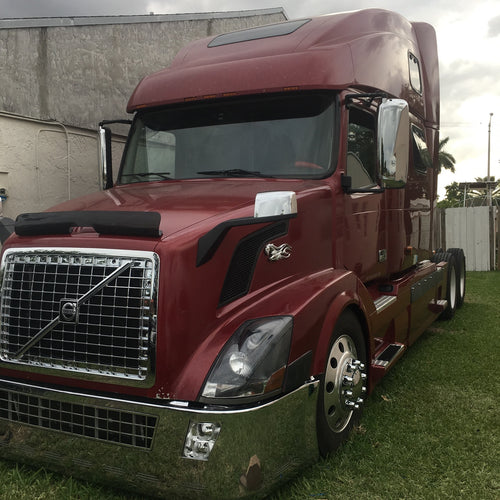 20” Chrome Bumper (Volvo VNL 2003-2017) W/ Wrap Around, Grille, Fog & 10 Hidden Lights
