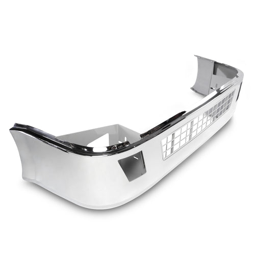 18” Chrome Bumper (Volvo VNL 2003-2017) Aero Style, W/ Grille & Fog Light Holes