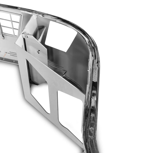 18” Bumper (Volvo VNL 2003-2017) W/ Fog Lamp Holes & 10 Hidden Light Holes