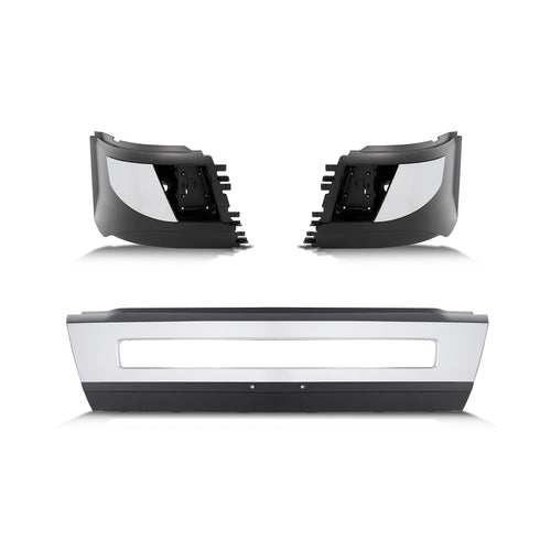 Complete Bumper With Fog Light Hole And Chrome Fits Volvo 2002-2018