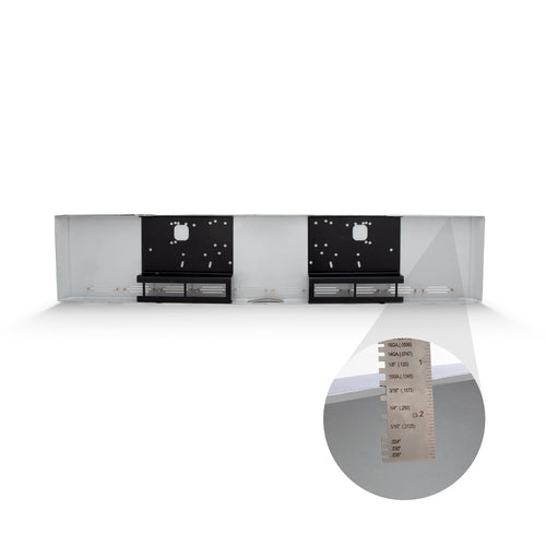 20" Bumper Universal PB, KW (95" LONG) Rolled End W/ 10 Hidden Lights