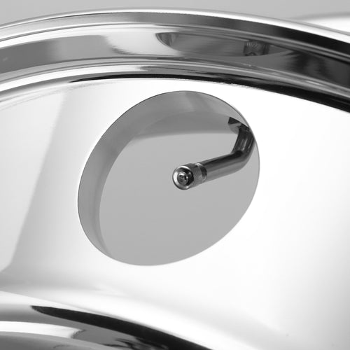 Aluminum Wheel / Rim 22.5" X 8.25"  10 Holes, 8,000Lbs, Mirror Polish Finish On Both Sides (All Positions)