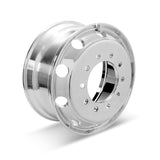 Aluminum Wheel / Rim - 22.5" X 9.00"  10 Hole, 10,000 Lbs, Mirror Polish Both Sides, All Position, Tire Size 295 and 315