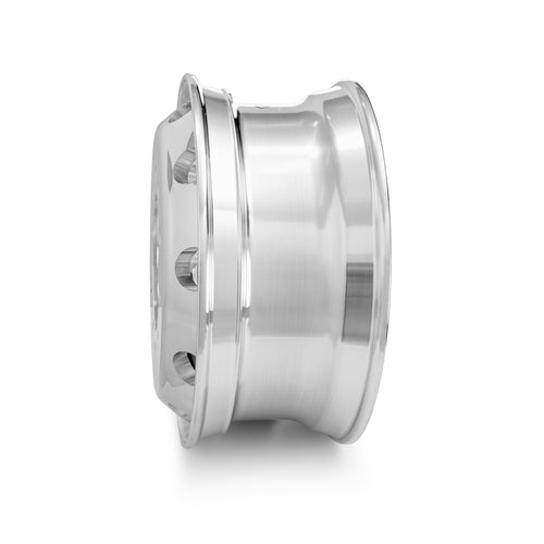 Aluminum Wheel / Rim - 22.5" X 9.00"  10 Hole, 10,000 Lbs, Mirror Polish Both Sides, All Position, Tire Size 295 and 315