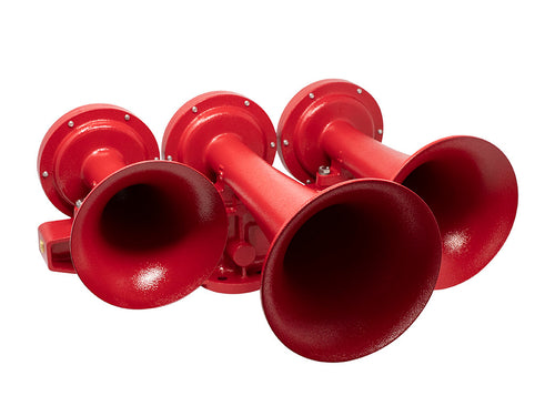3 BELL HEAVY DUTY TRAIN HORN - 5/8” AIR HOSE