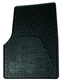 Floor Mat fits Freightliner Cascadia Black/Black ( SET )