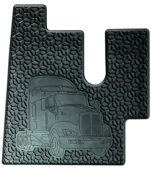 Floor Mat fits Kenworth T660, T600, T800, W900 Black/Black  (SET)