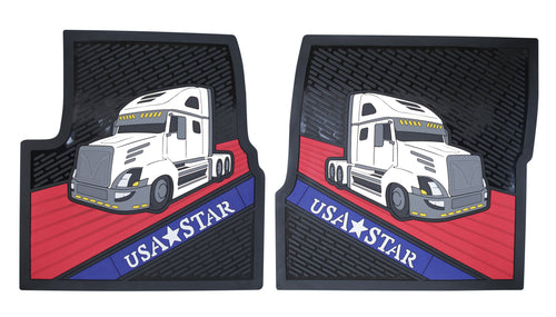 Rubber Floor Mats Fits Volvo VNL (Set)