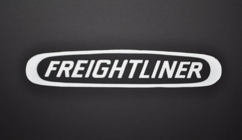 Mud Flap 24” X 30”, .1/4" , Polypro, Black W/ White Logo fits Freightliner