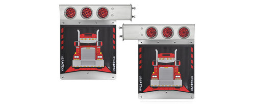 Rubber Mud Flaps Fits Freightliner Classic (Pair)