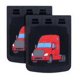 Mud Flap  24” X 30” Freightliner Cascadia Color Red Truck  on pairs (Default Title)