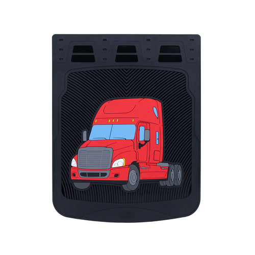 Mud Flap  24” X 30” Freightliner Cascadia Color Red Truck  on pairs (Default Title)
