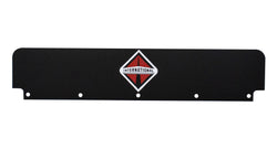 Mud Flap 24” X 5” Plastic Black Flap Kit for Quarter Fenders with International logo & hardware (Pair)