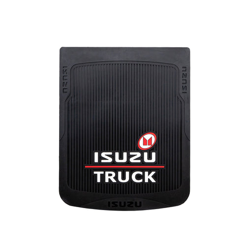 Mud Flap  24” X 30” Isuzu Truck Color Black Logo Center (Pair)