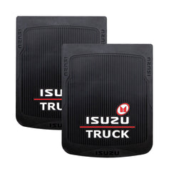 Mud Flap  24” X 30” Isuzu Truck Color Black Logo Center (Pair)