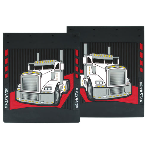 Rubber Mud Flaps Fits Kenworth T800 (Pair)