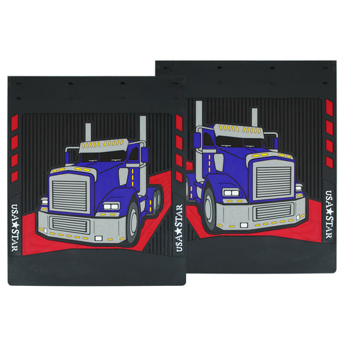 Rubber Mud Flaps Fits Kenworth T800 (Pair)