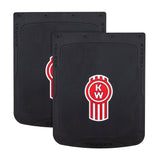 Mud Flap  24” X 30” Kenworth Color Black Logo Center (Pair)