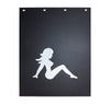 Mud Flap 24" X 30" 3/16"   Poly Flap  Silver Girl Right (Each)