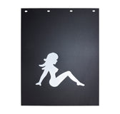 Mud Flap 24" X 30" 3/16"   Poly Flap  Silver Girl Right (Each)