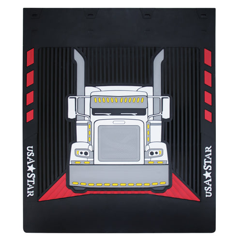 Rubber Mud Flaps Fit Peterbilt 379 - 24" x 28" (Pair)