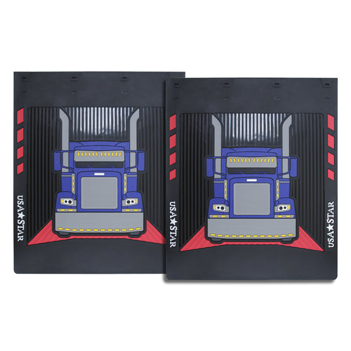 Rubber Mud Flaps Fit Peterbilt 379 - 24" x 28" (Pair)
