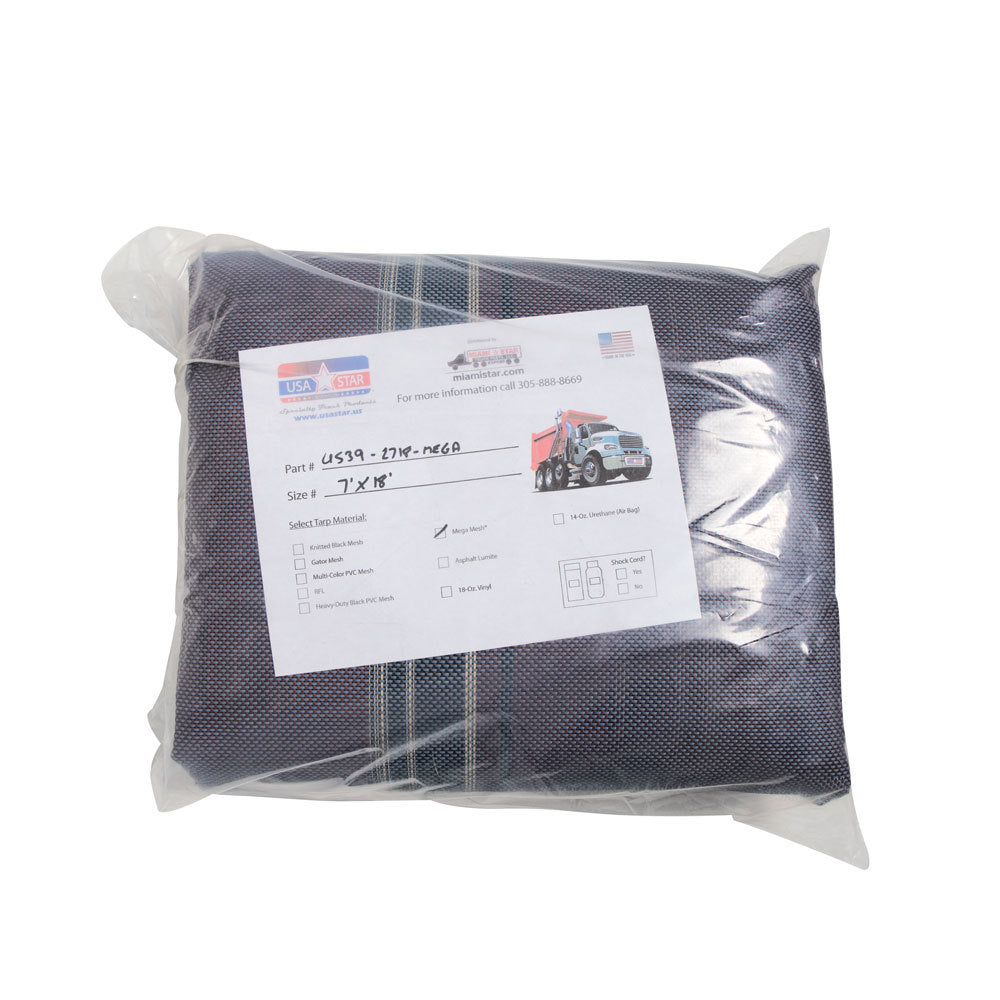 7' X 18' Tarp Mega Mesh material With Spline