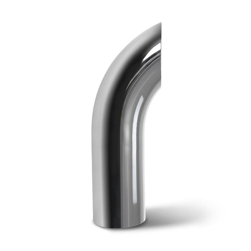 Curved Top Chrome Exhaust Stack OD End 5" x 18"