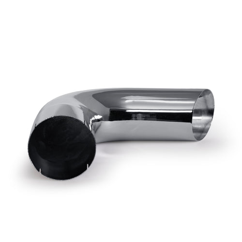 5" ID Chrome 90 Degree Dump Stack Pipe A-12-B-18, Overall 12”