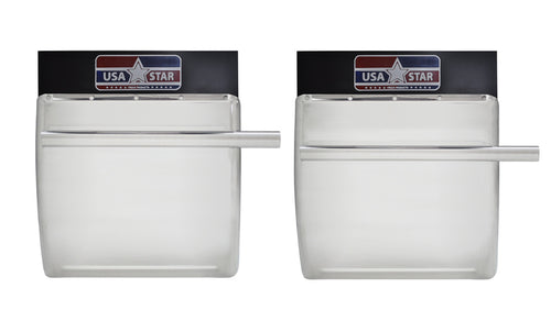 Quarter Fender Pair in Stainless Steel, 24’’ X 24" Fits Freightliner, Volvo