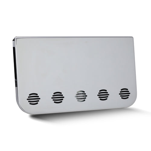 20" Rear Light Panel Chrome with 5 4" Light - 5 lines cutout Holes (3/16" Thick Bumper Gauge)