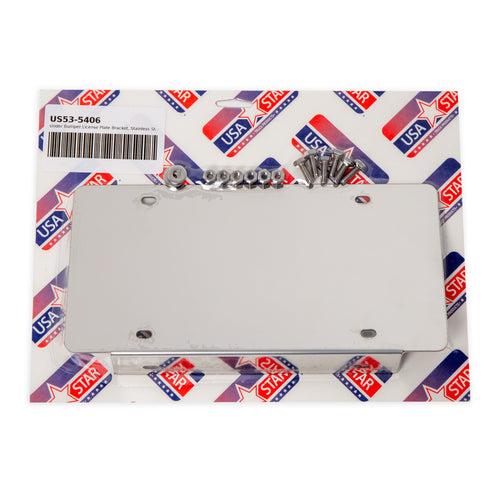 Under Bumper License Plate Bracket, Stainless Steel 304, Universal