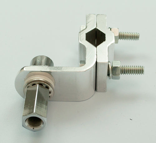 Aluminum Vertical/Horizontal Mirror Mount Bracket,2 Bolt W/Adapter Antenna