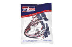 Pigtail 3 Prong Connector Set Of 10 ,With (2) 24” Cables On Ends And (8) 12” Cables In Center