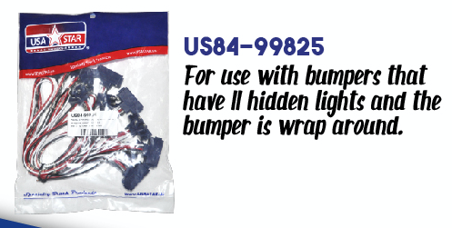 Pigtail 3 Prong Connector Set Of 11, With (2) 24” Cables On Ends And (9) 12” Cables In Center