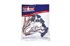 Pigtail 3 Prong Connector Set Of 11, With (2) 24” Cables On Ends And (9) 12” Cables In Center