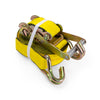 2" x 27" Yellow Long Wide Handle Ratchet Strap Assembly W/Wire Hook